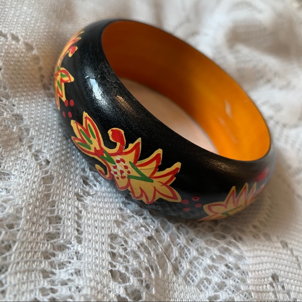 Hand Painted Bangle Bracelet - Picture 6 of 7